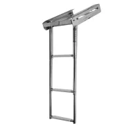 Scară de păr 4 grade inox telescopic platforma sub EVA