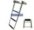 Scară de păr 4 grade inox telescopic platforma sub EVA