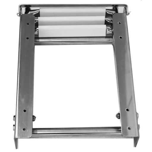 Scară de păr 4 grade inox telescopic platforma sub EVA