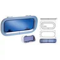   Fereastră pentru barcă cu cadru din aluminiu cu plasă de țânțari ALL