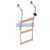 Scară de păr 4 grade metal teak 86x26cm EVA