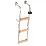 Scară de păr 4 grade metal teak 86x19cm EVA