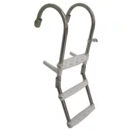   Scară de păr 3 grade inox-placă cu balustradă 78x30 cm EVA