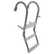 Scară de păr 4 grade inox-placă cu balustradă 98x30 cm EVA