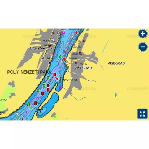 Navionics+ Dunăre, Lacul Balaton, Lacul Veneția, Marea Adriatică, Marea Mediterană ALL