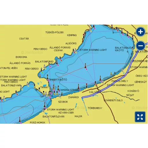 Navionics+ Dunăre, Lacul Balaton, Lacul Veneția, Marea Adriatică, Marea Mediterană ALL