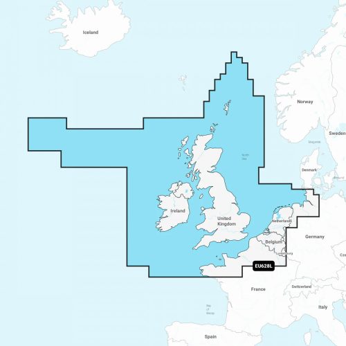 Navionics Platinum+ Marea Britanie, Irlanda și Țările de Jos (EU628L)