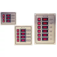 Tablou de distribuție cu 6 LED-uri simple din aluminiu GFN