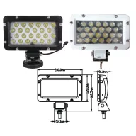 Proiector cu bază 24 LED alb alu GFN