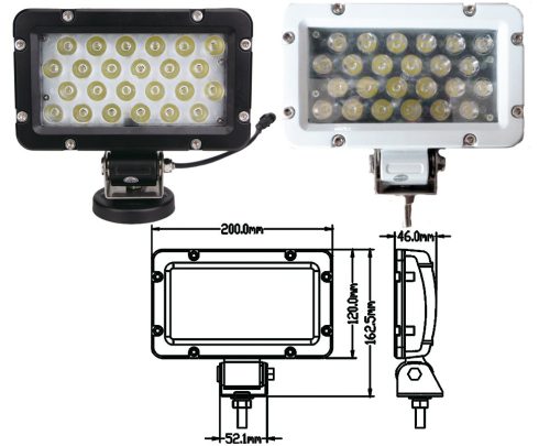 Proiector cu bază 24 LED alb alu GFN