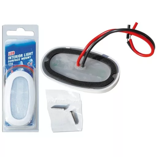 Cablu de lumină alb 9 led 360 grade ABS/inox 40 mm GFN
