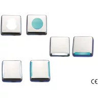   Cablu luminos alb 9 led pătrat cu două fețe ABS/inox 45 mm GFN