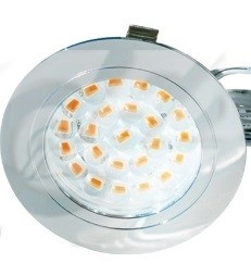 Cablu de lumină încastrată 24 led crom GFN