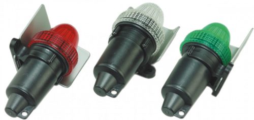 Led rotund cu lumină albă și lumină laterală verde-roșie GFN