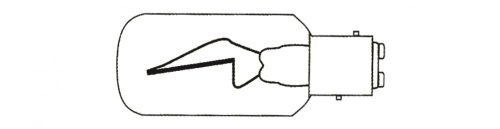 Izzó 24 v 25w BAY 15 D GFN