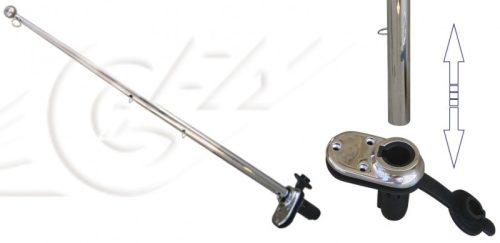 Stâlp cu bază încastrată detașabilă inox GFN