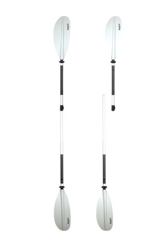 Caiac de canotaj cu pagaie reglabilă din aluminiu alb 210-240 cm SCR