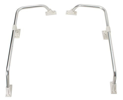 Balustradă în pereche cu talpă alu-small curbată 56 cm EVA
