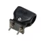 Conector tub Bimini negru în pereche 22 mm EVA