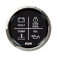 Indicator de alarmă cu 4 cifre KUS negru ALL