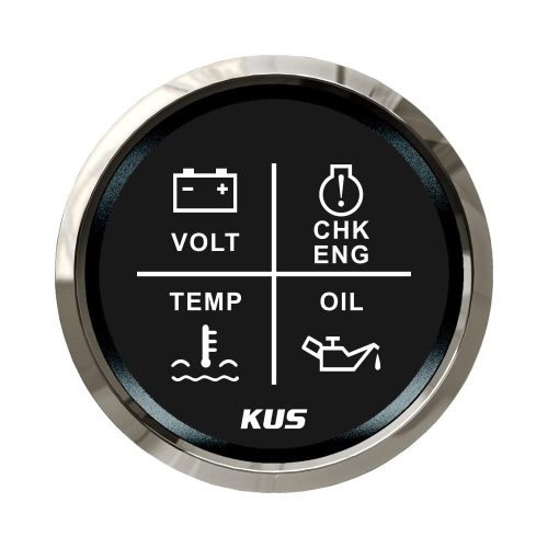 Indicator de alarmă cu 4 cifre KUS negru ALL