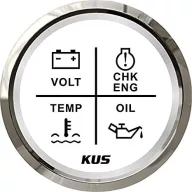 Indicator de alarmă cu 4 cifre KUS alb ALL