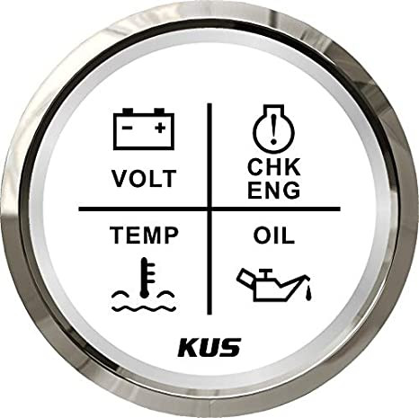 Indicator de alarmă cu 4 cifre KUS alb ALL