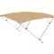 Bimini acoperiș bej 225x150-170x129 cm EVA