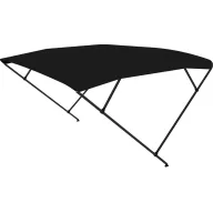   Acoperiș Bimini cadru dublu cu husă neagră și tub 225x150-170x129 cm