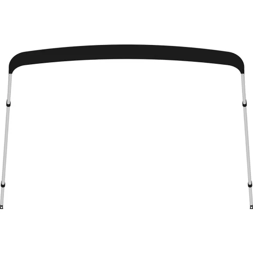 Acoperiș Bimini cadru dublu negru 225x150-170x129 cm