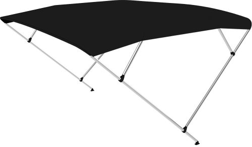 Bimini tető fekete huzat, fekete cső 225x170-190x129 cm EVA