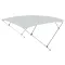 Acoperiș Bimini cadru dublu gri închis 225x170-190x129 cm
