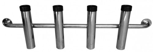 Suport pentru undițe de pescuit pe balustradă 4 bucăți inox DAW