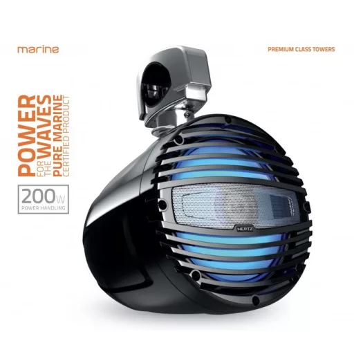Hertz HTX 8 M-CL-W alb barca turn difuzor coaxial