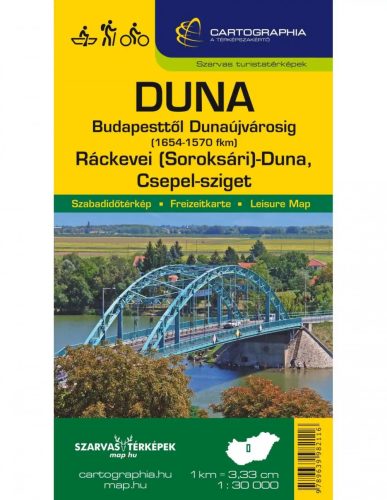Carte, Dunăre Budapesta-Dunaújváros harta de apă