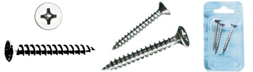 Csavar csillagfejű inox 3x20 mm 32 db bliszter GFN