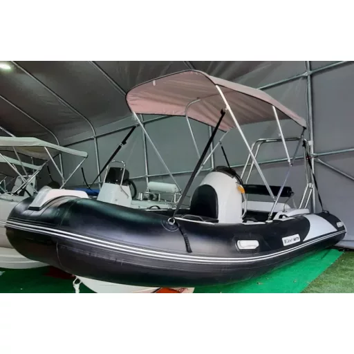 Dawn Marine RIB 390C negru și alb
