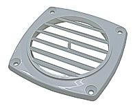Placă de ventilație neagră 70x70 mm LIN