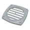 Placă de ventilație neagră 70x70 mm LIN
