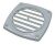 Placă de ventilație alb 75 mm LIN