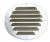 Placă de ventilație metalică 116x127 mm LIN