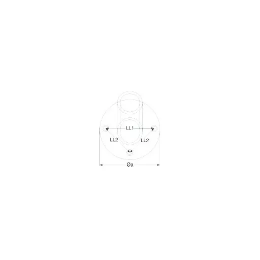 Balustradă rotundă 60 grade 22 mm inox LIN