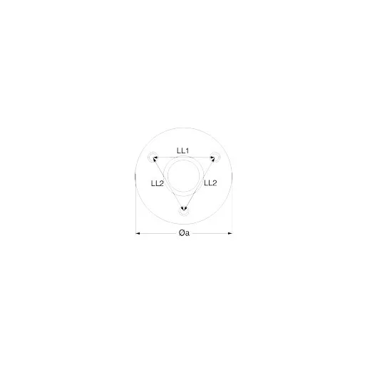 Rotund 90 grade balustradă spade 25 mm inox LIN