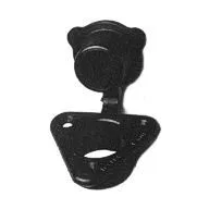 Deck cu priză de ieșire din plastic negru LIN