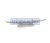 Bull 100 mm plastic alb LIN