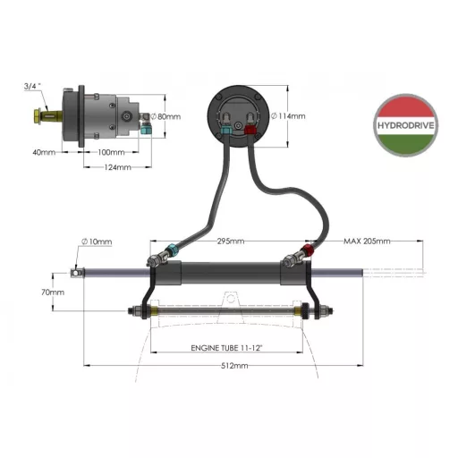 Direcție hidraulică până la 75 CP Hydrodrive MF75W