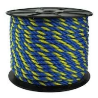 Frânghie PP albastru închis-galben 8 mm CPL
