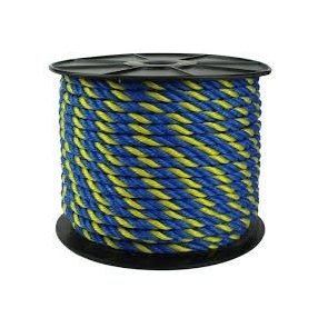 Frânghie PP albastru închis-galben 8 mm CPL