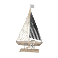 Decor barcă cu pânze 24cm VVL