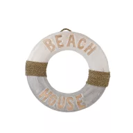   Lifebuoy ( doar în scop decorativ ) casă de plajă din lemn VVL